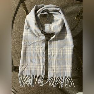 Burberry Light Blue Lambswool Scarf